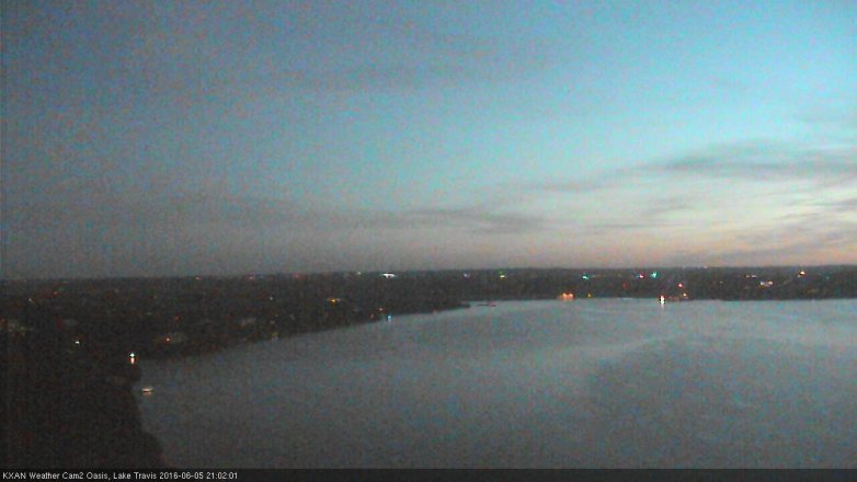 Lake Travis webcam, June 5, 2016 8:10 PM CT
