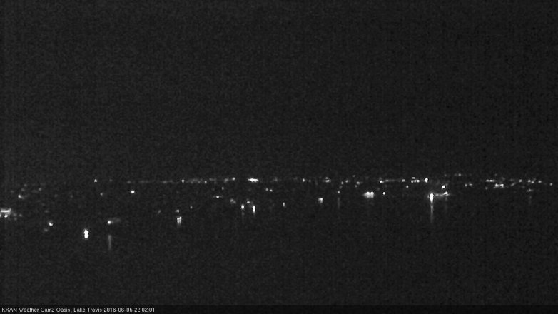 Lake Travis webcam, June 5, 2016 9:15 PM CT