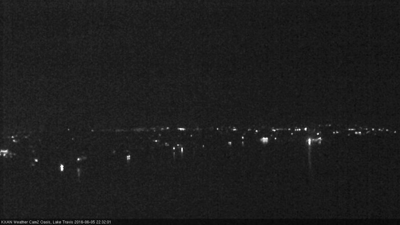 Lake Travis webcam, June 5, 2016 9:40 PM CT