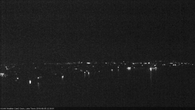 Lake Travis webcam, June 5, 2016 9:55 PM CT