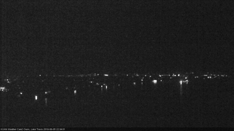 Lake Travis webcam, June 5, 2016 10:00 PM CT