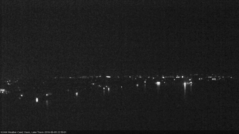 Lake Travis webcam, June 5, 2016 10:25 PM CT