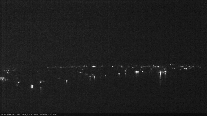 Lake Travis webcam, June 5, 2016 10:40 PM CT