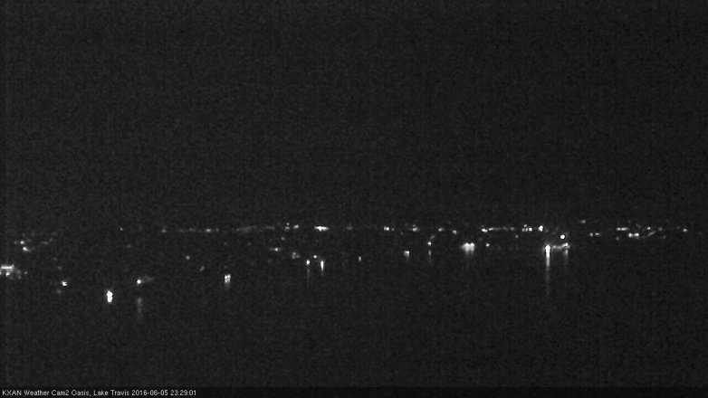 Lake Travis webcam, June 5, 2016 10:50 PM CT