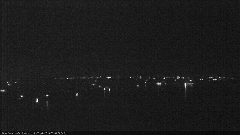 Lake Travis webcam, June 5, 2016 11:05 PM CT