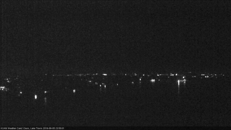 Lake Travis webcam, June 5, 2016 11:15 PM CT