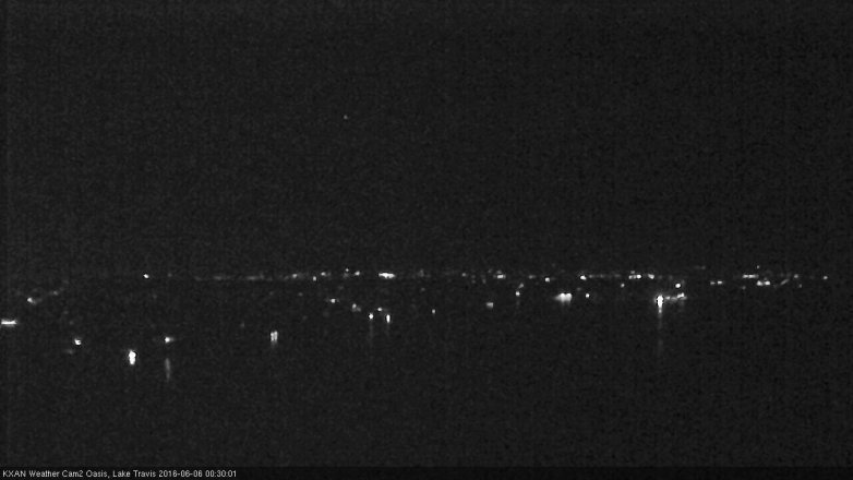Lake Travis webcam, June 5, 2016 11:50 PM CT