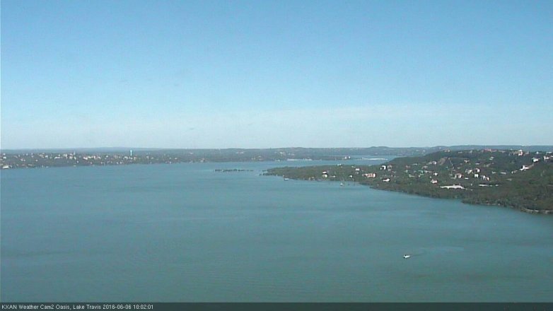 Lake Travis webcam, June 6, 2016 9:20 AM CT