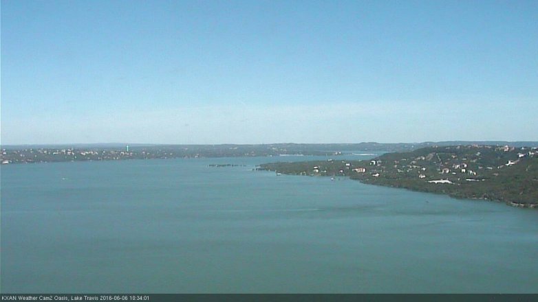 Lake Travis webcam, June 6, 2016 9:50 AM CT