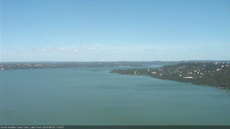 Lake Travis webcam, June 6, 2016 10:15 AM CT