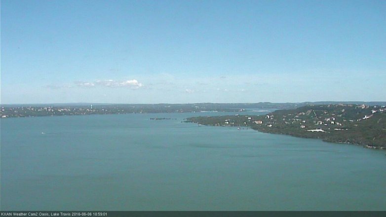 Lake Travis webcam, June 6, 2016 10:20 AM CT