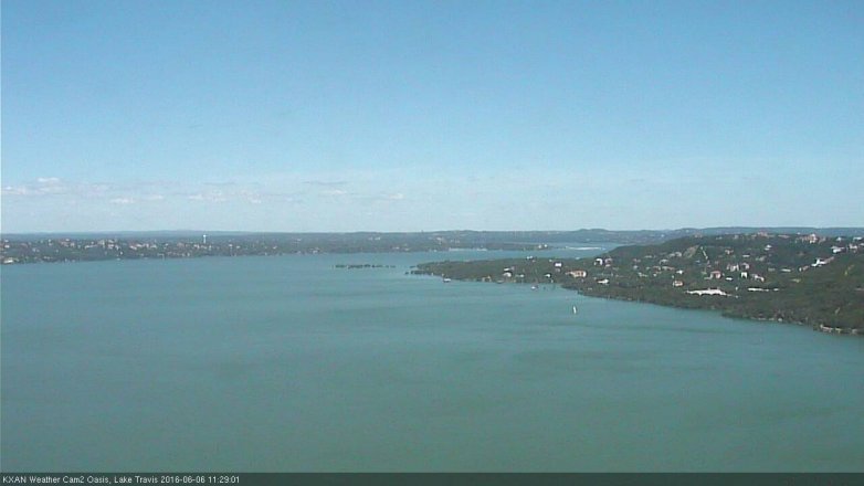 Lake Travis webcam, June 6, 2016 10:50 AM CT