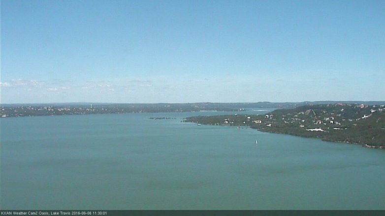 Lake Travis webcam, June 6, 2016 10:55 AM CT