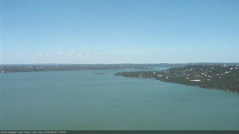 Lake Travis webcam, June 6, 2016 11:05 AM CT