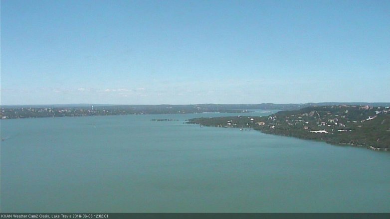 Lake Travis webcam, June 6, 2016 11:15 AM CT