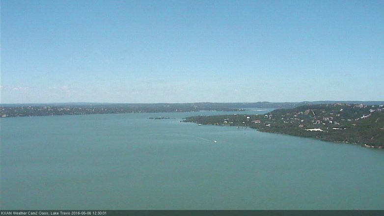 Lake Travis webcam, June 6, 2016 11:40 AM CT