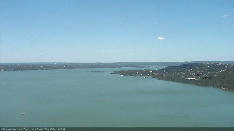 Lake Travis webcam, June 6, 2016 12:25 PM CT