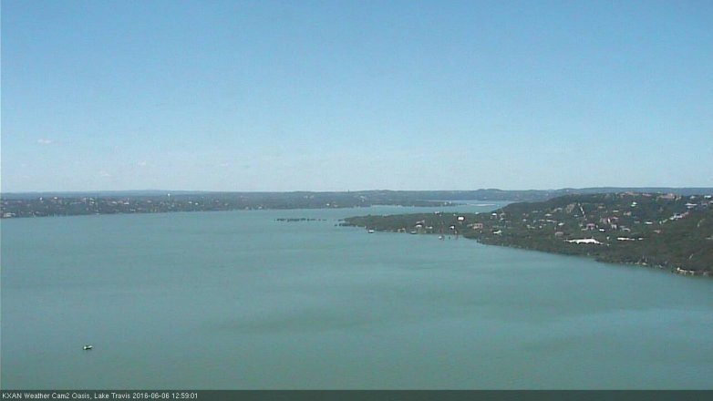 Lake Travis webcam, June 6, 2016 12:30 PM CT