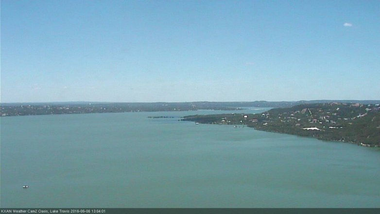 Lake Travis webcam, June 6, 2016 12:35 PM CT
