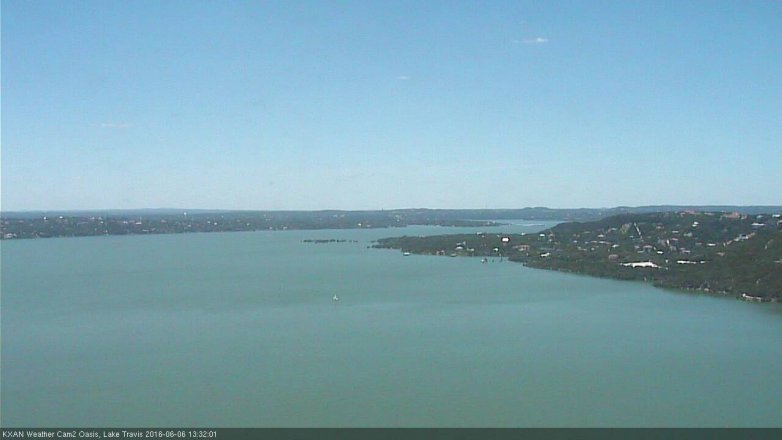 Lake Travis webcam, June 6, 2016 12:40 PM CT