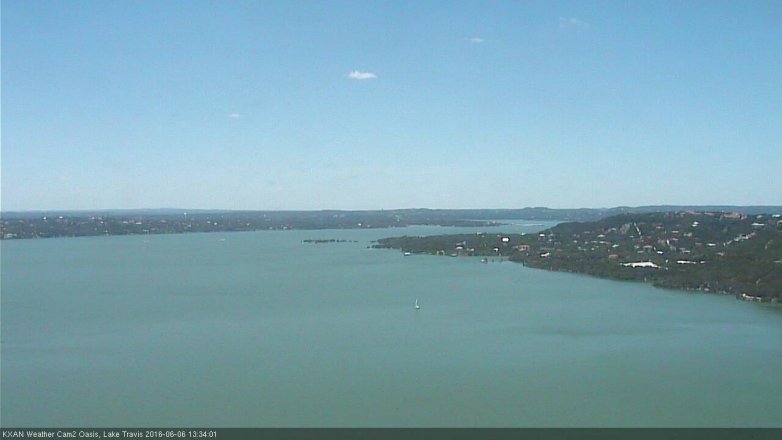 Lake Travis webcam, June 6, 2016 12:55 PM CT