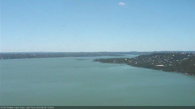 Lake Travis webcam, June 6, 2016 1:20 PM CT