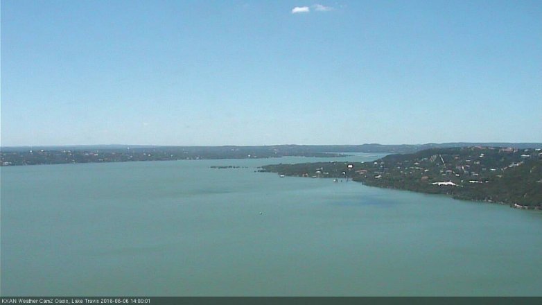 Lake Travis webcam, June 6, 2016 1:30 PM CT