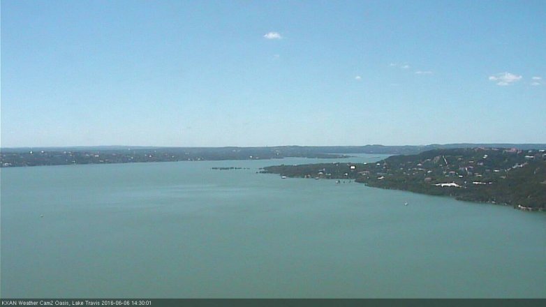 Lake Travis webcam, June 6, 2016 1:35 PM CT