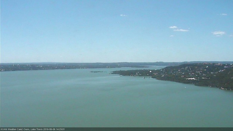 Lake Travis webcam, June 6, 2016 1:45 PM CT