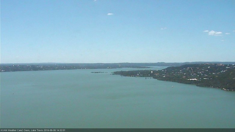 Lake Travis webcam, June 6, 2016 1:50 PM CT