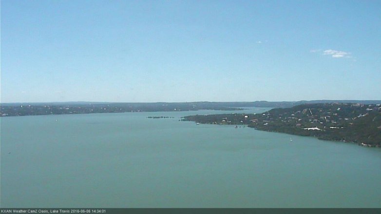 Lake Travis webcam, June 6, 2016 1:55 PM CT