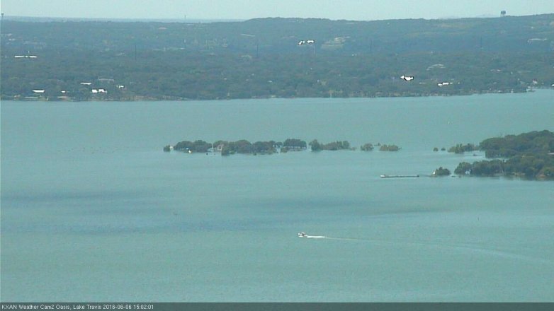 Lake Travis webcam, June 6, 2016 2:05 PM CT