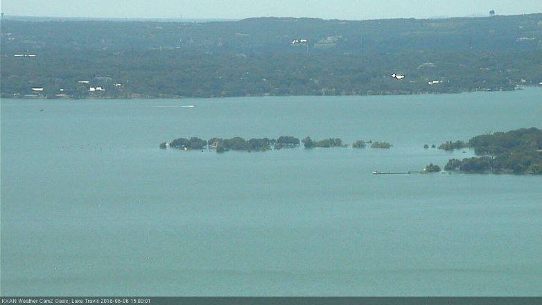 Lake Travis webcam, June 6, 2016 2:15 PM CT