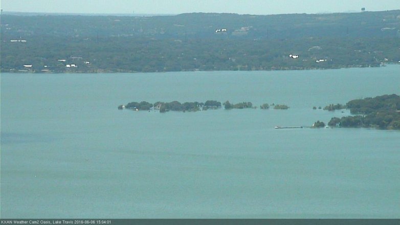 Lake Travis webcam, June 6, 2016 2:25 PM CT