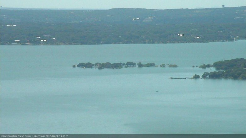 Lake Travis webcam, June 6, 2016 2:35 PM CT