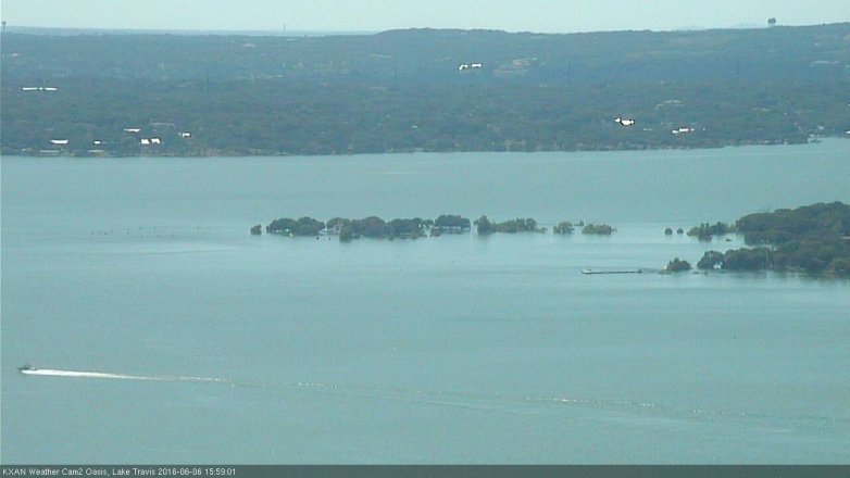 Lake Travis webcam, June 6, 2016 3:05 PM CT