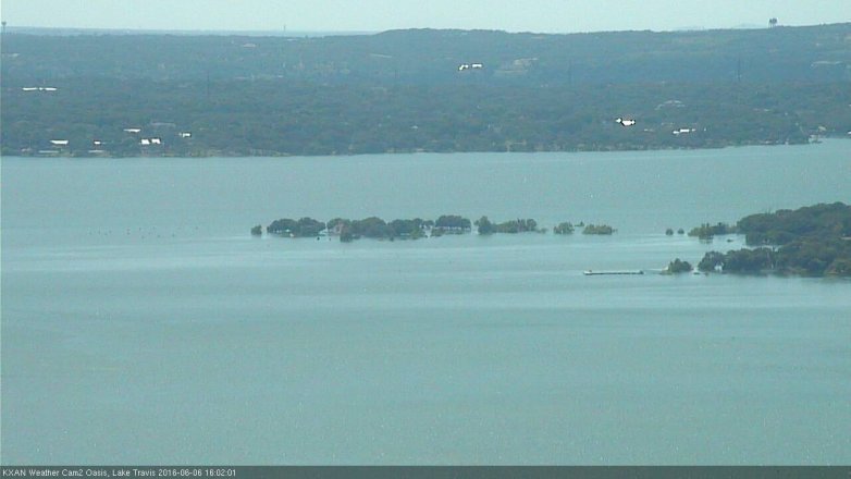 Lake Travis webcam, June 6, 2016 3:10 PM CT