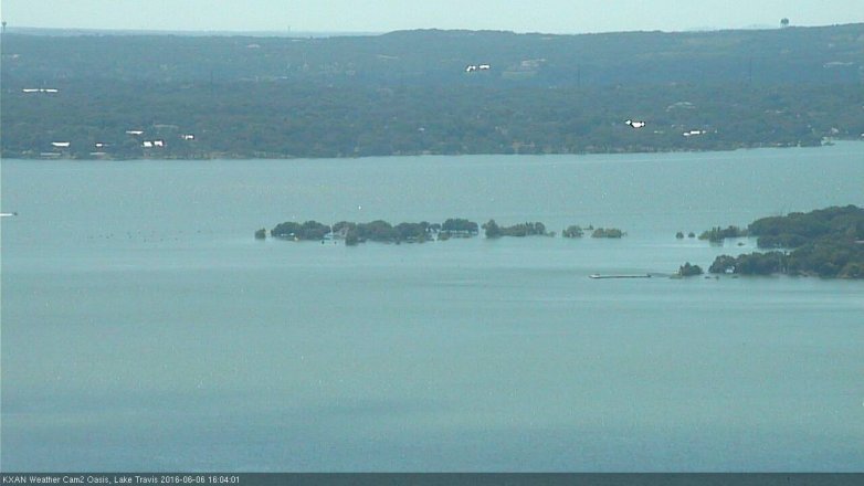 Lake Travis webcam, June 6, 2016 3:30 PM CT