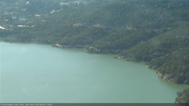 Lake Travis webcam, June 6, 2016 4:55 PM CT