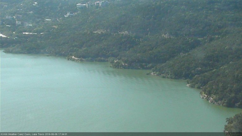 Lake Travis webcam, June 6, 2016 5:00 PM CT