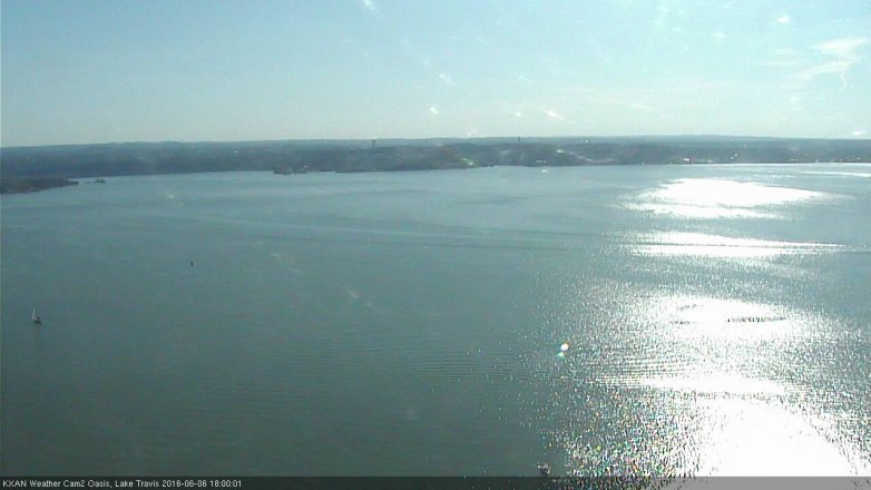 Lake Travis webcam, June 6, 2016 5:05 PM CT