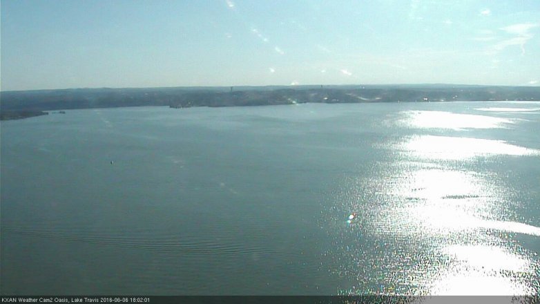 Lake Travis webcam, June 6, 2016 5:15 PM CT