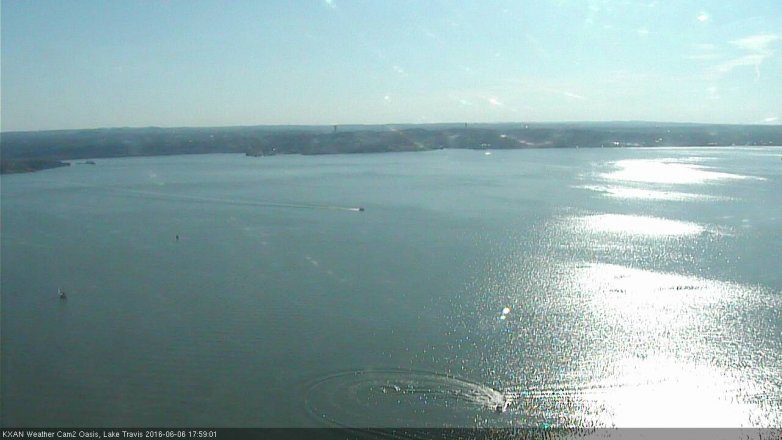 Lake Travis webcam, June 6, 2016 5:30 PM CT