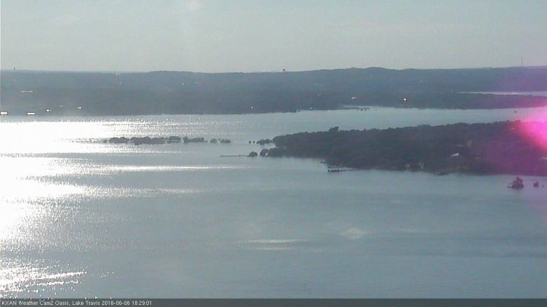 Lake Travis webcam, June 6, 2016 5:35 PM CT