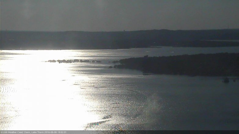 Lake Travis webcam, June 6, 2016 6:20 PM CT