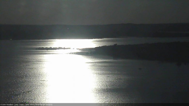Lake Travis webcam, June 6, 2016 6:45 PM CT