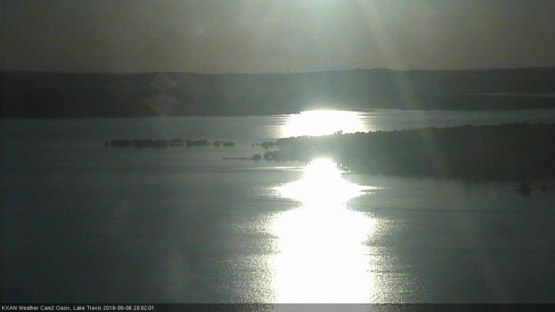 Lake Travis webcam, June 6, 2016 7:05 PM CT
