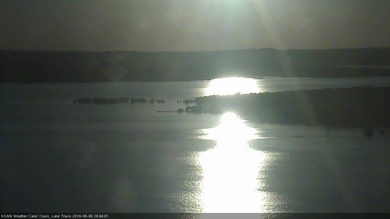 Lake Travis webcam, June 6, 2016 7:25 PM CT