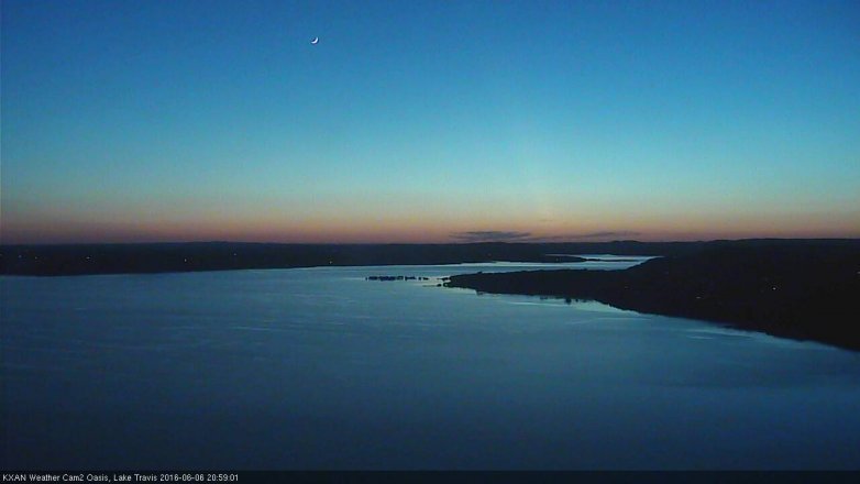 Lake Travis webcam, June 6, 2016 8:25 PM CT