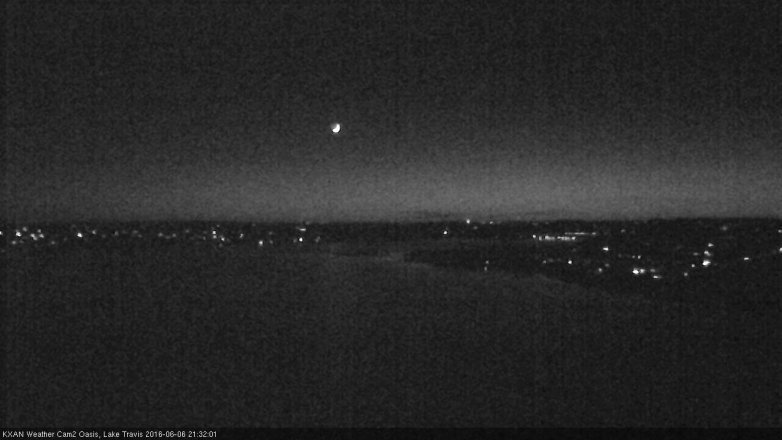 Lake Travis webcam, June 6, 2016 8:45 PM CT
